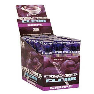 1 Box Cyclones Clear "Grape" Cones Transparent Pre-rolled