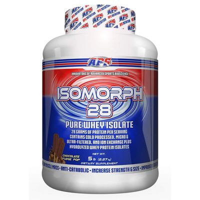 APS Nutrition Isomorph 28 Protein Powder | Pure Whey Isolate | Cold Pressed, Ultra- Filtered, & Ion Exchange Isolates | 28g Protein | 5 Pound (Chocolate Fudge Pop)