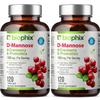 biophix D-Mannose 1000mg Capsules with Cranberry & Probiotics - D Mannose Supplements for Women - D-Mannose Pills for Urinary Tract & Bladder Health Support - Digestive Well-Being - 120 Vcaps 2 Pack view 1
