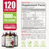 biophix D-Mannose 1000mg Capsules with Cranberry & Probiotics - D Mannose Supplements for Women - D-Mannose Pills for Urinary Tract & Bladder Health Support - Digestive Well-Being - 120 Vcaps 2 Pack view 4