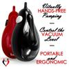 LeLuv Epump Handheld Electric eGrip Vacuum Pump Handle - Black with Clear 18" Hose view 2