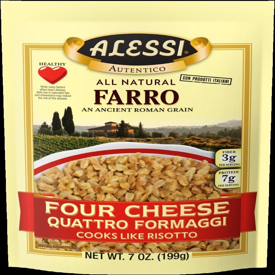 Alessi Farro, 7oz (Four Cheese, Pack of 1)