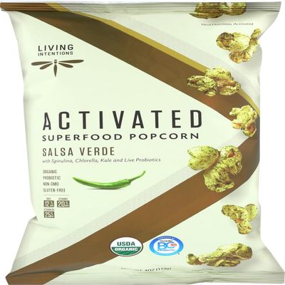 Living Intentions Activated Superfood Popcorn - Case of 12-4 OZ
