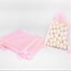 5" x 6-1/2" Pink Drawstring Sheer Organza Bags (24 Pieces)