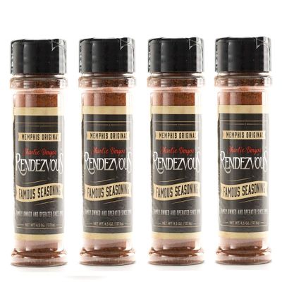 Charlie Vergos Rendezvous Famous Memphis Barbecue Dry Rub Seasoning (4.5 oz)4-Pack