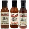 Salt Lick BBQ Sauce Assortment, one each of Original BBQ Sauce, Lauren's Spicy BBQ Sauce & Honey Pecan BBQ Sauce view 1