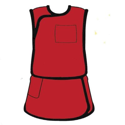 ALIMED 937259 Women's Lead-free Vest and Kilt Red Medium