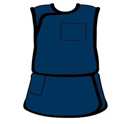 ALIMED 937266 Vest and Kilt Ultralight Lead-free Navy Women's Small