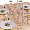 Silver Spoons Party Disposable 10 pc Dinnerware Set | 10 Dessert Plates | Heavyweight Plastic Dishes | Elegant Fine China Look | for Upscale Wedding and Dining (Vintage Collection  Cream | 7.5 Inch) view 2