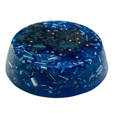 Sapphire Tower Buster Orgone Generator Energy Accumulator 528Hz/7.83Hz/Advance Harmonics Many Beautiful Ingredients and Colors!! (Tower Buster, Sapphire)