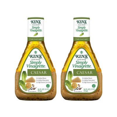 Ken's Simply CAESAR Vinaigrette 16 fl oz ( 2 Pack)