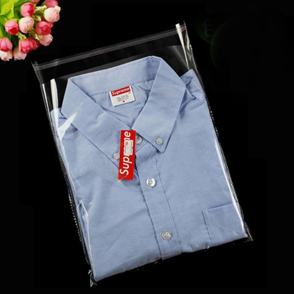 J-Beauty 9 x 13 Inch Clear Apparel Bags Self Seal Flap for T-Shirt,Clothes,Party Wedding Gift Bags (500 Pcs) (500Pcs)