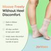 ZenToes Achilles Tendon Support Sleeve, Padded Compression Sleeve for Achilles Tendonitis Relief & Haglunds Heel, Washable Padded Socks & Heel Protectors for Bursitis Relief, 1 Pair view 3
