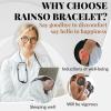 RainSo Copper Bracelet for Women's Magnetic Bracelets 99.99% Pure Solid Copper Attractive Design Bangle with 3 Smarter Button Wristband view 2