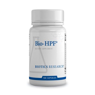 BIOTICS RESEARCH Bio-HPF Gastric Support. DGL, Licorice, Slippery Elm, Berberine, Gut Health, Healthy Digestion, Fosters Microbial Balance, Soothing, Supports Gastric Mucosa 180 Capsules