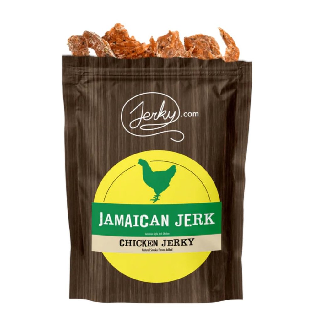 Jamaican Jerk All Natural Chicken Jerky - The Best Chicken Jerky on the Market - 100% Whole Muscle Chicken - No Added Preservatives, No Added Nitrates and No Added MSG - 2.5 oz. bag