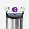 simplehuman Code K Custom Fit Drawstring Trash Bags in Dispenser Packs, 100 Count, 35-45 Liter / 9.2-12 Gallon, White view 4