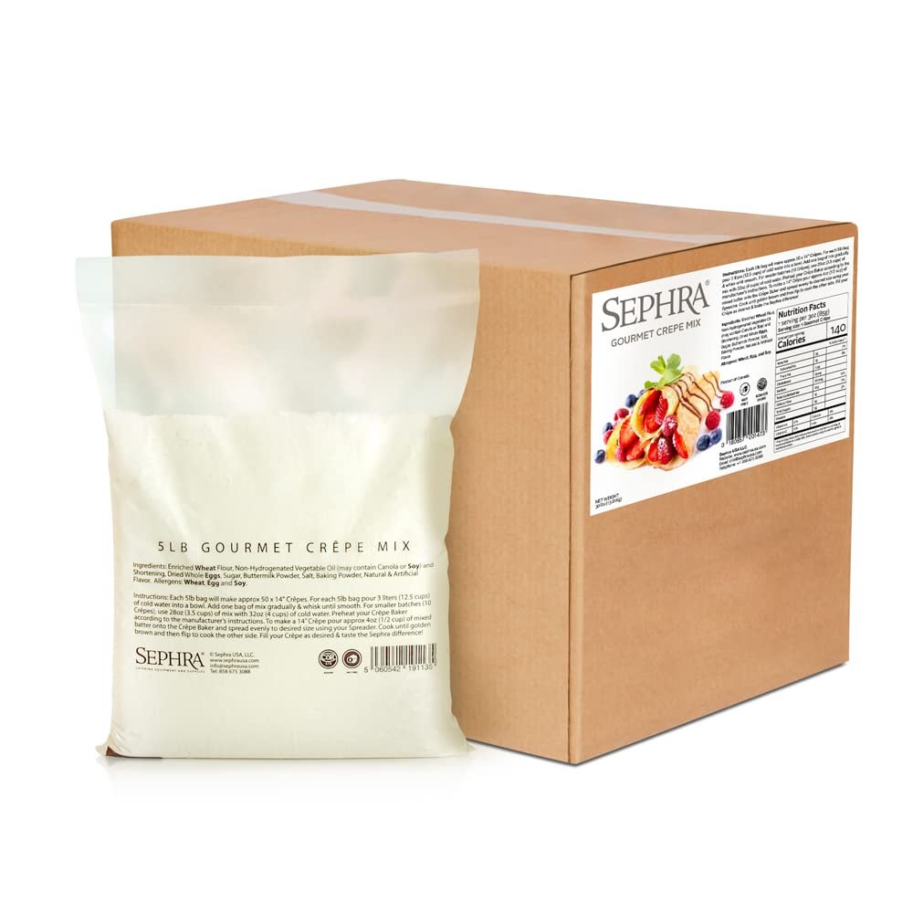Sephra Gourmet Crpe Mix - 30lb Case - Just Add Water