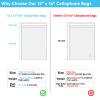 Jadairy Self Sealing Cellophane Bags, Clear Resealable Bags for Packaging Clothing, 12x16 in, 100 Pcs view 2