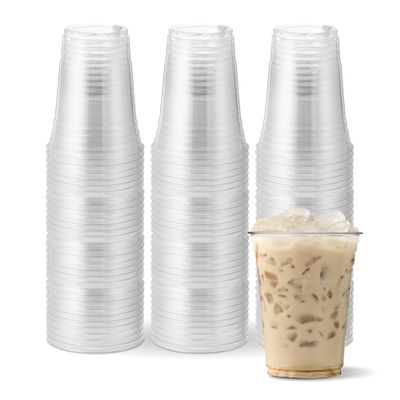 [1000 COUNT]HAKOWARE by Harvest Pack 16 oz Ultra Clear Plastic Cold Cups, Disposable Wedding Party Drinking Cups Tumblers, Iced Coffee Beer Juice Cold Beverage