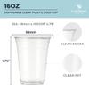 [1000 COUNT]HAKOWARE by Harvest Pack 16 oz Ultra Clear Plastic Cold Cups, Disposable Wedding Party Drinking Cups Tumblers, Iced Coffee Beer Juice Cold Beverage view 2
