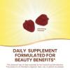 Nature's Way Alive! Hair, Skin & Nails Gummy Supplement, Advanced Beauty Formula*, with Collagen 100 mg & Biotin 2500 mcg per 2-gummies, Strawberry Flavored, 60 Gummies (Packaging May Vary) view 2