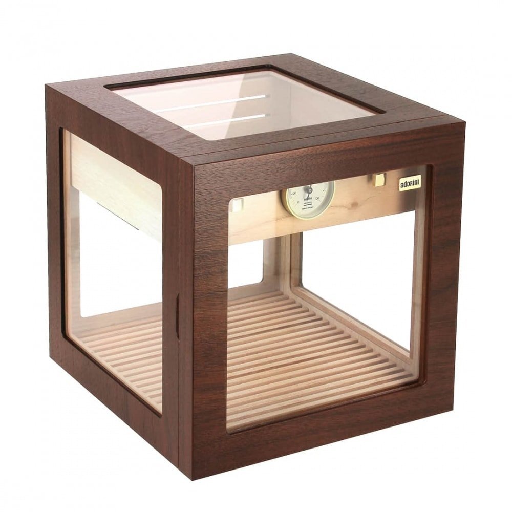adorini Cube Deluxe Humidor Walnut
