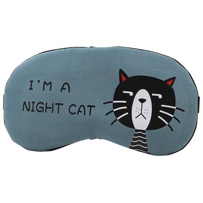 Aimeely Super Cute Cat Eye Mask Comfortable Travel Sleeping Eyeshade with Ice Bag 2#