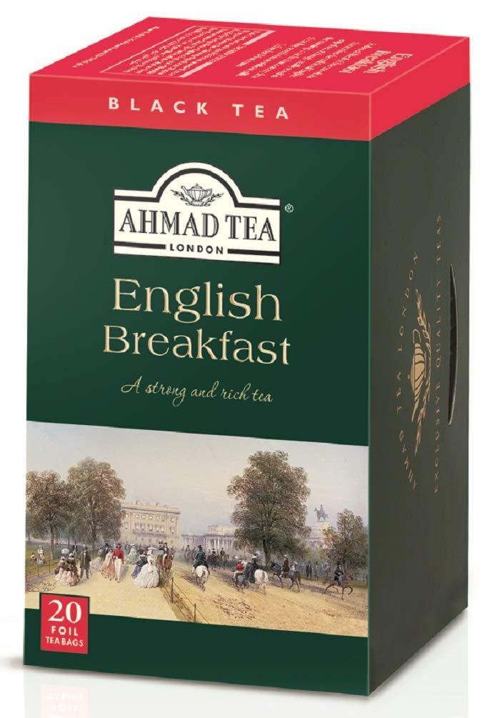 Ahmad Tea Black Tea, English Breakfast Teabags, 20 ct (Pack of 1) - Caffeinated & Sugar-Free