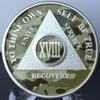 18 Year AA Medallion Camo Silver Plated Camouflage Color Chip view 4