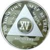 15 Year AA Medallion Camo Silver Plated Camouflage Color Chip view 3
