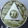 15 Year AA Medallion Camo Silver Plated Camouflage Color Chip view 4