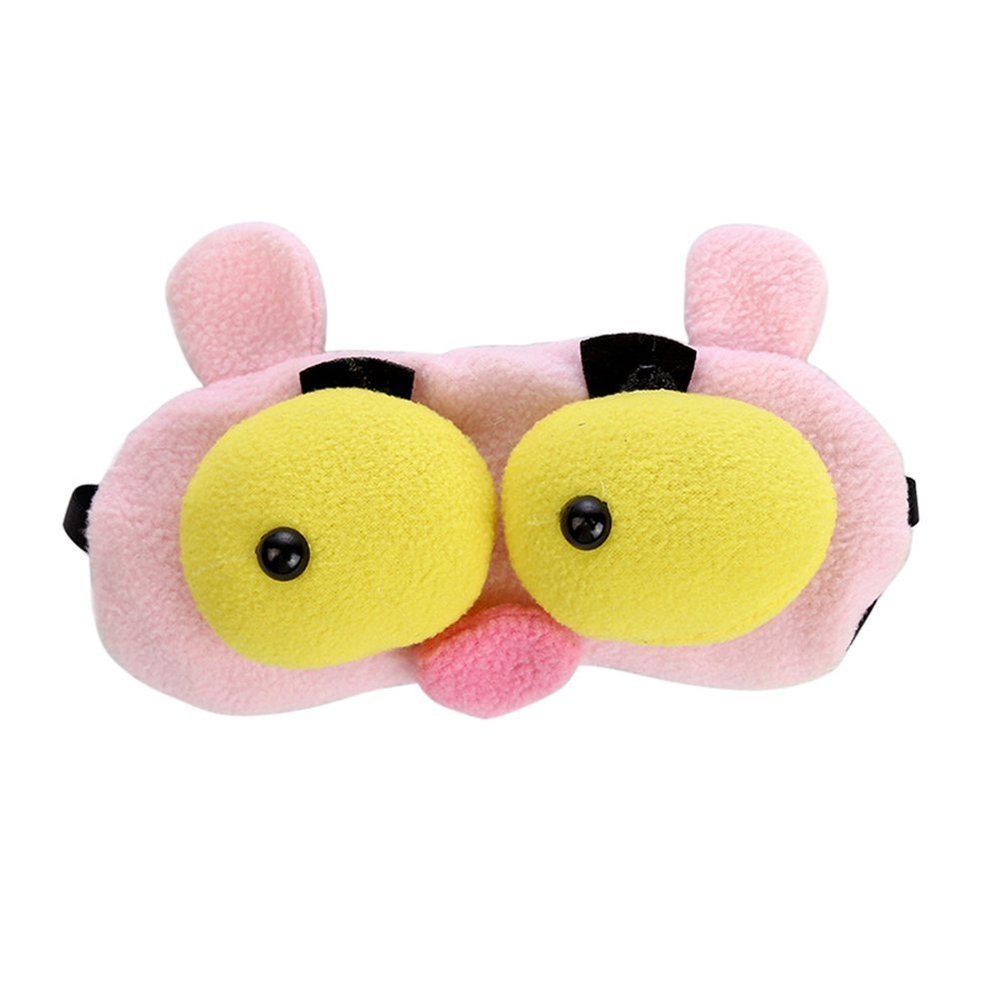 Aimeely Soft Plush Animal Eye Mask Kawaii Ice Bag Travel Home Eyeshades Blinder 3#