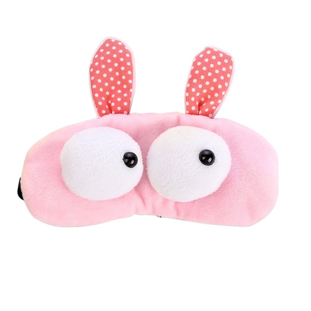 Aimeely Soft Plush Animal Eye Mask Kawaii Ice Bag Travel Home Eyeshades Blinder 1#