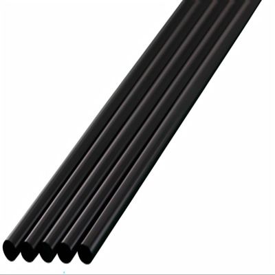 Shibase Industry 377 Diamond Straw Straight, 1000 Pieces, Black