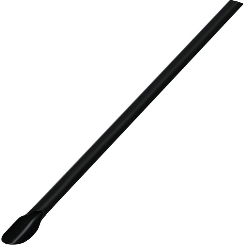Shibase Industries 917 Diamond Straws, Spoon, 8.3 inches (21 cm), Pack of 500, Black