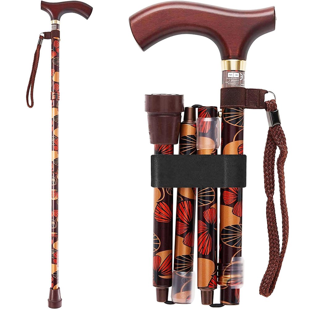 Switch Sticks Aluminum Adjustable Folding Cane and Walking Stick collapses and adjusts from 32 to 37 inches, Mimi