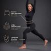 CompressionZ Women's Compression Pants High Waisted Soft Leggings, Carbon Gray XL view 4