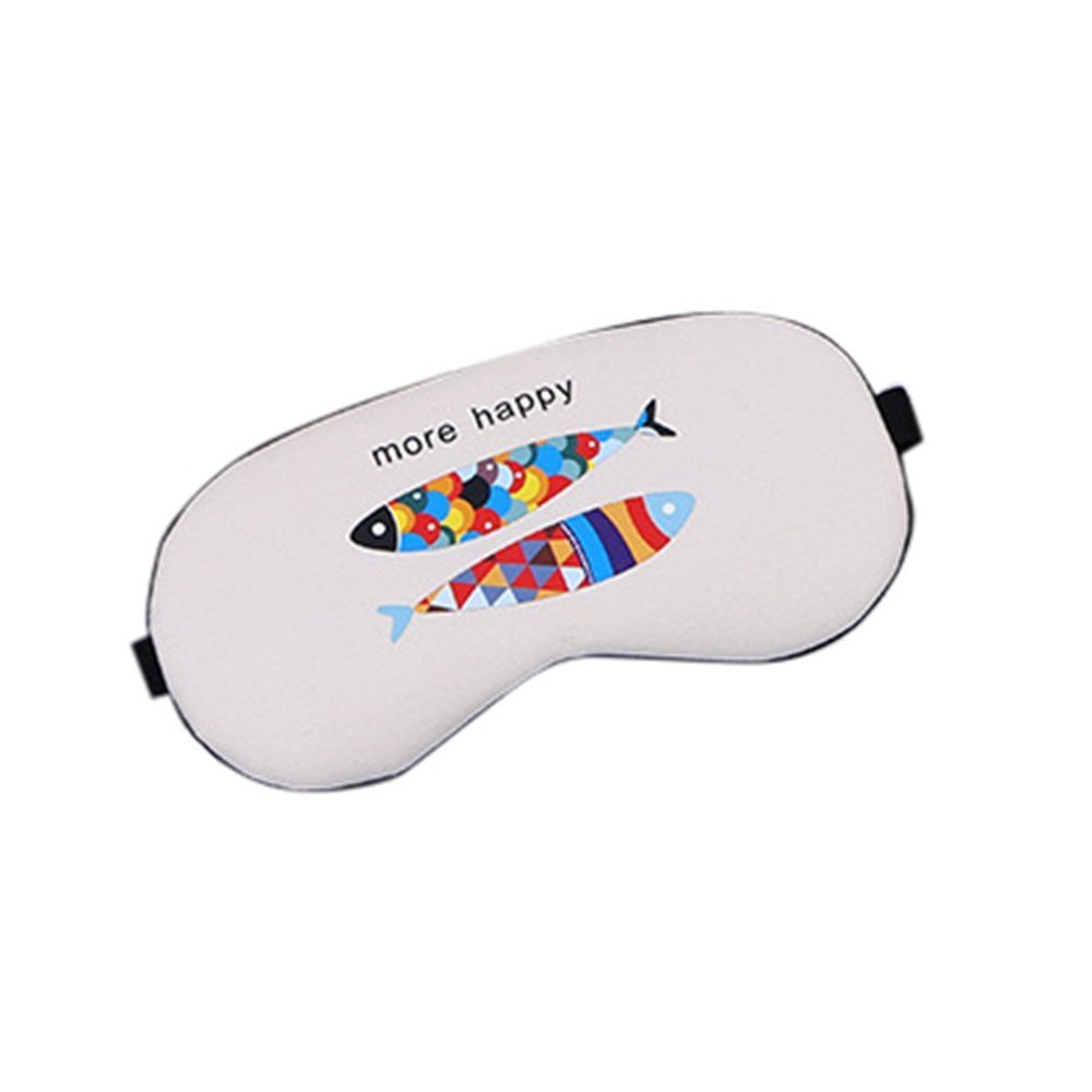 Aimeely Colorful Fish Eyeshade Lovely Ice Bag Travel Sleep Eye Mask 2#