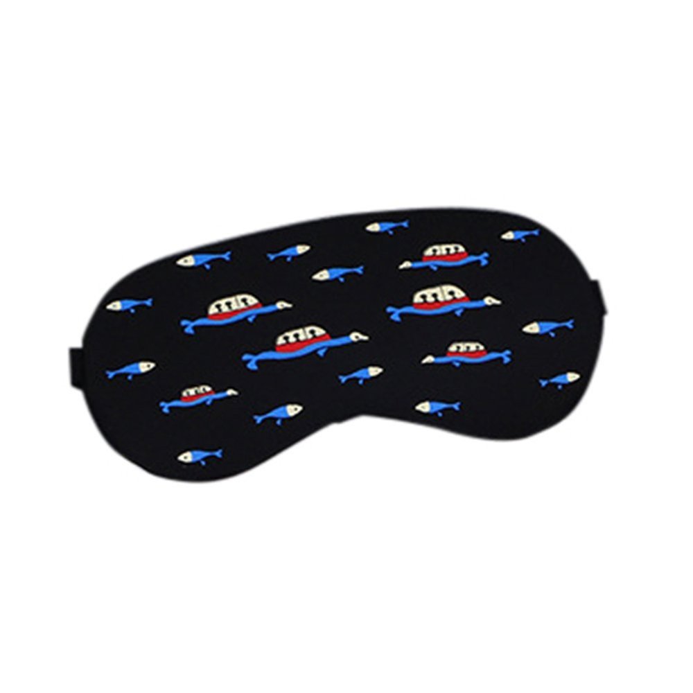 Aimeely Colorful Fish Eyeshade Lovely Ice Bag Travel Sleep Eye Mask 4#