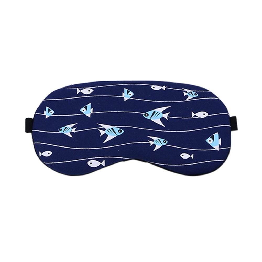 Aimeely Colorful Fish Eyeshade Lovely Ice Bag Travel Sleep Eye Mask 1#