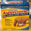 Aspercreme Lidocaine Patc Size 5ct Aspercreme Lidocaine Patch 5ct view 1