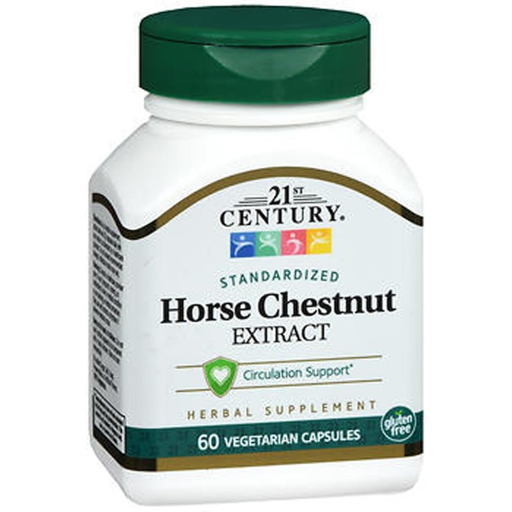 21st Century Horse Chestnut Seed Extract Vegetarian Capsules - 60 ct, Pack of 2