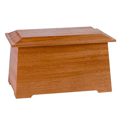 Wood Cremation Urn - Mahogany Sonata