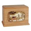 Wood Cremation Urn - Oak Soulmates Companion Hampton view 1