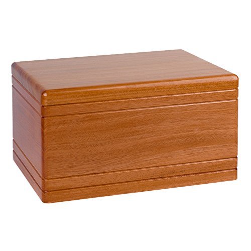 Wood Cremation Urn - Mahogany Boxwood Companion