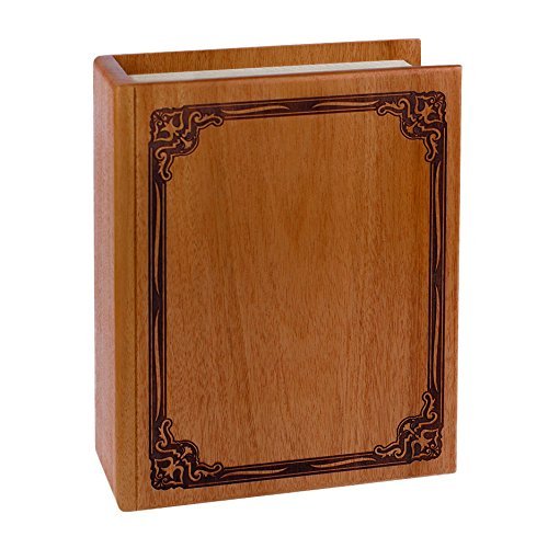Wood Cremation Urn - Mahogany Book