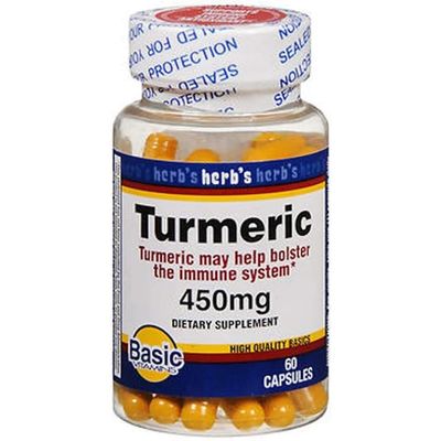 Basic Vitamins Turmeric 450 mg Capsules - 60 ct, Pack of 2
