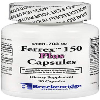 Breckenridge, Ferrex 150 Plus, Capsules - 90 Capsules, Pack of 2