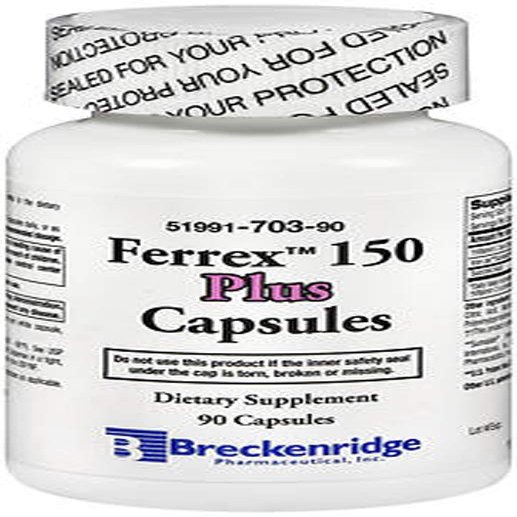Breckenridge, Ferrex 150 Plus, Capsules - 90 Capsules, Pack of 2